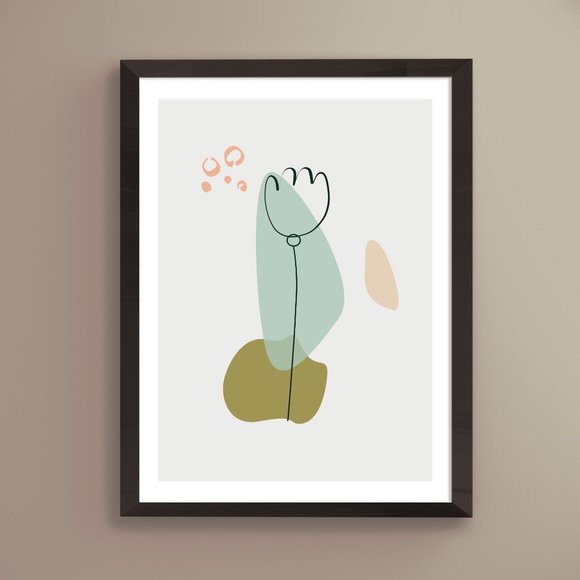 Modern Minimalist Abstract Nature Boho Wall Art Print Home Decor [No Fra… - Picture 1 of 6